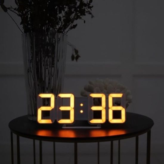 [무아스] 무소음 LED시계 퓨어 미니 탁상/벽시계