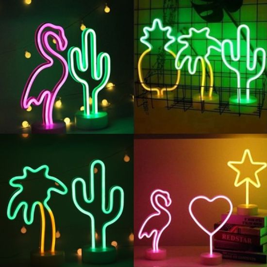 KC인증 네온사인 스탠드 무드등 6종 감성 인테리어