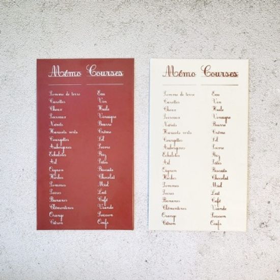 레터링 철제 메모보드 2type