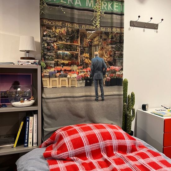 오페라 마켓 115x200 대형 쉬폰 패브릭포스터