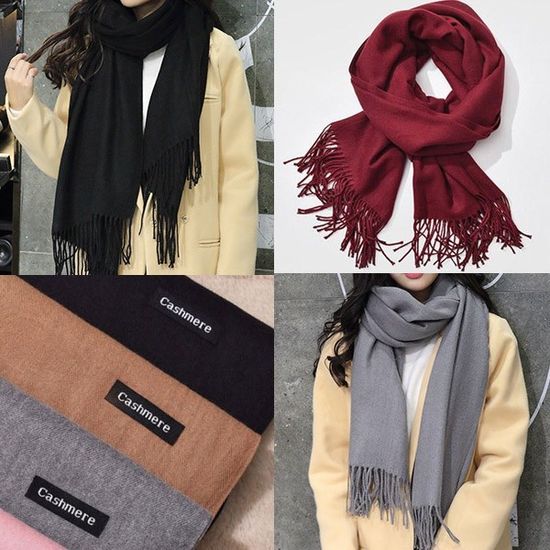 남여공용 겨울 캐시미어 울 머플러 목도리 스카프 패