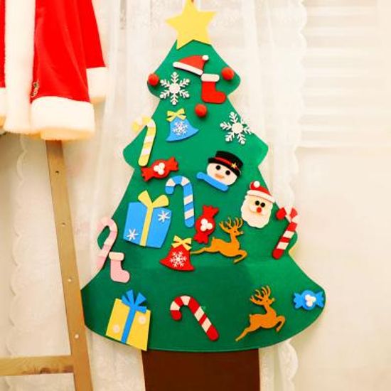 크리스마스 펠트 벽트리 만들기세트 (눈사람)