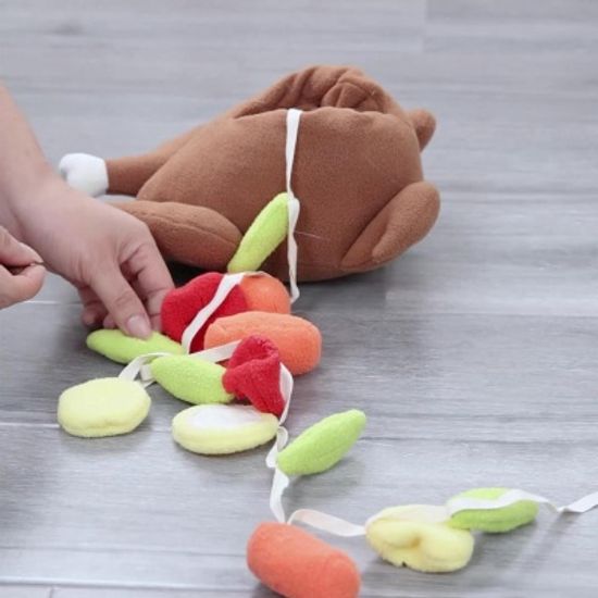 강아지 통닭 노즈워크 장난감 분리불안해소 삑삑이