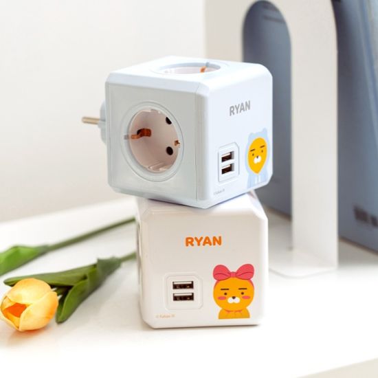 파워큐브 USB 디자인 멀티탭 콘센트 카카오프렌즈