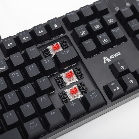 에이투 LED 게이밍 기계식 키보드 AG0302 USB 적축 
