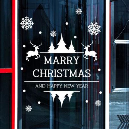 ca763-크리스마스스티커_트리와루돌프(대형원톤)