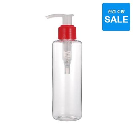 24pai 디스펜서 레드펌프 R150ml 투명용기 화장품공병