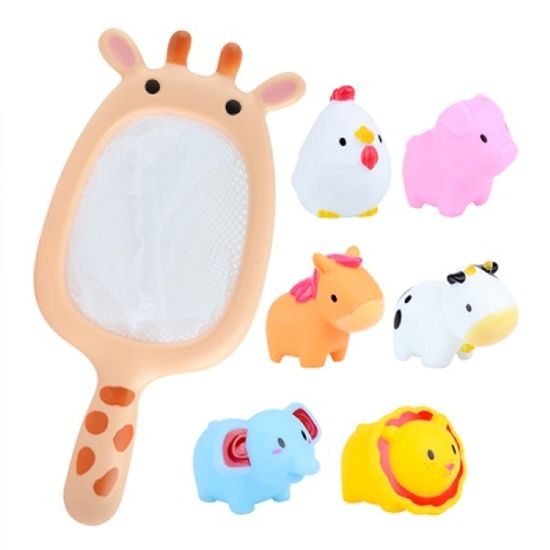 그물 뜰채 유아 낚시 목욕놀이 물놀이 장난감 기린