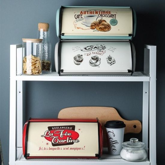 레트로 빈티지 브레드박스 디자인 빵 스토리지 보관함