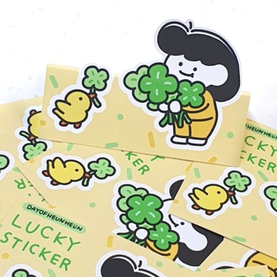 데이오브흔흔 LUCKY sticker 포인트 씰스티커