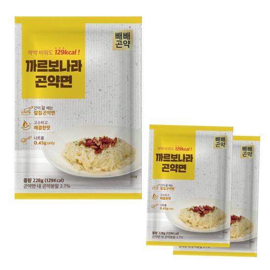 쏙 빠지는 사천짜장 / 까르보나라 곤약면 228g x 3팩