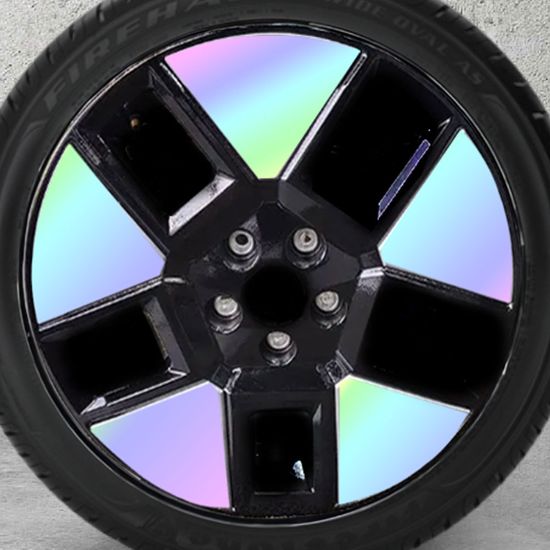 홀로그램 휠스티커 싼타페MX5 18인치, 휠4짝분