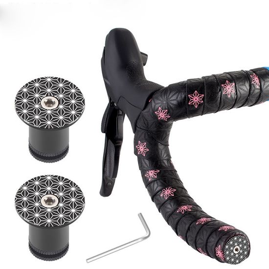 PH 로드 자전거 알루미늄 핸들바 캡 2개세트