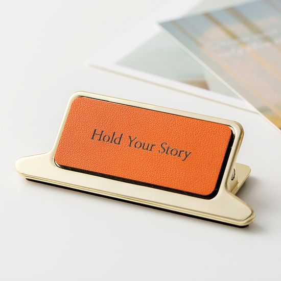 [무료각인]집게형 북클립 천연소가죽 북스토퍼