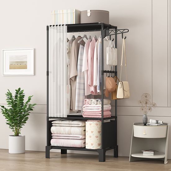 커튼 시스템 스탠드 옷걸이 행거 선반 이동식 헹거