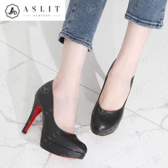 [애슬릿]여성 둥근 가보시 하이 힐 구두 펌프스 11cm