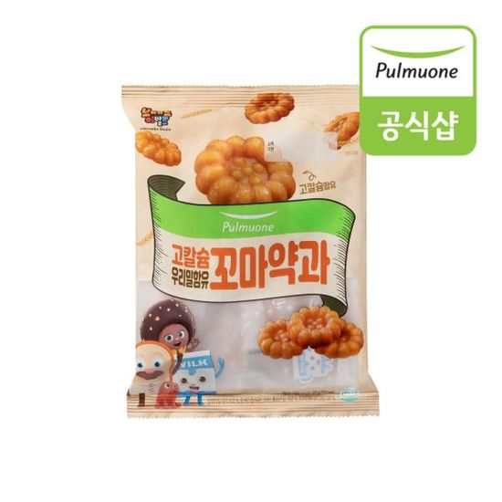 풀무원 우리밀 함유 고칼슘 꼬마약과(200g) x1봉