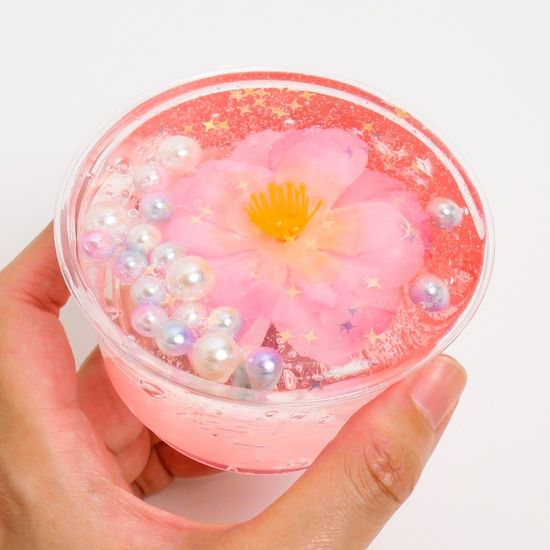 벚꽃조화 100ml 슬라임 액체괴물 안전한 수제 슬라임