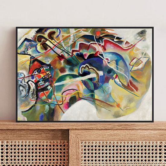 칸딘스키 - 하얀 테두리가 있는 그림 (모스크바) 