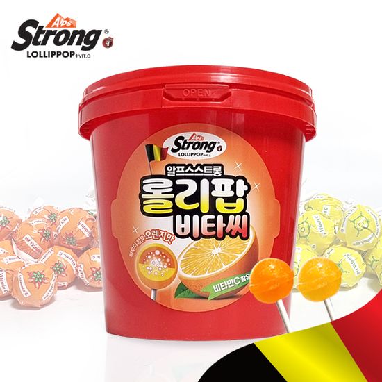 알프스스트롱 롤리팝비타씨 캔디-30개입(두가지맛)