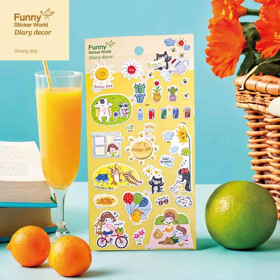 퍼니스티커 TB-207 좋은날 타이백 다이어리데코