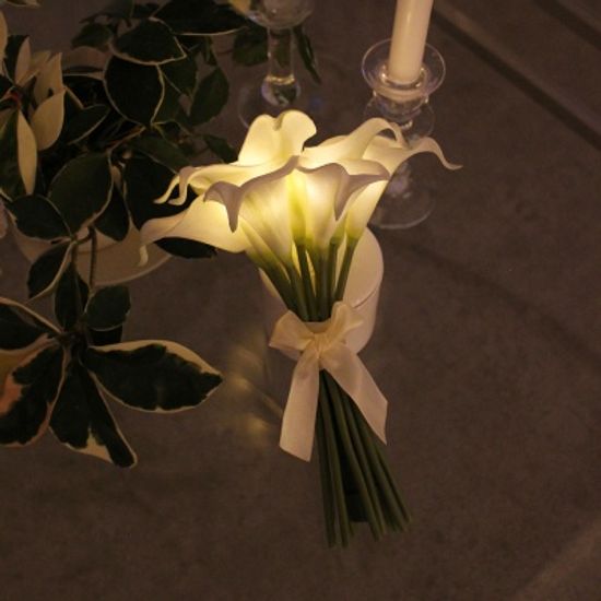 [via k studio] 화이트카라부케 LED 무드등