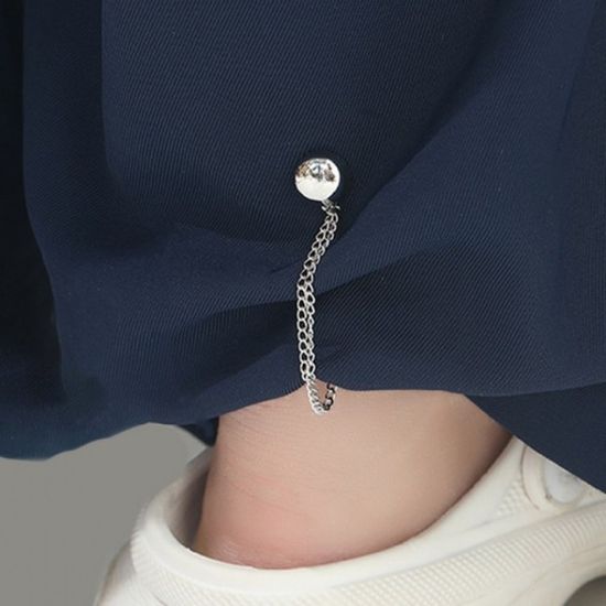 자석 청바지 바지 소매 밑단 고정 기장 줄이기 체인