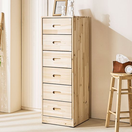 두리 삼나무 원목 5단 서랍장 400 (착불)