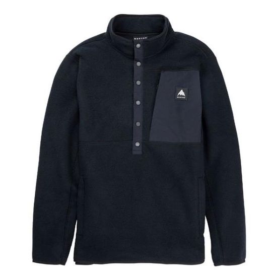 버튼 M CINDER PO TRUE BLACK 플리스 풀오버