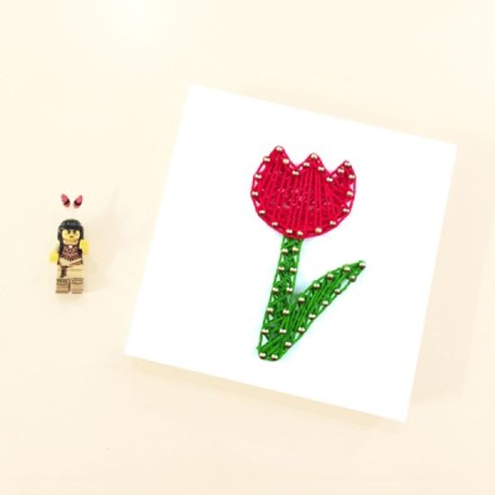 꼬마 튤립 스트링아트 만들기 패키지 DIY