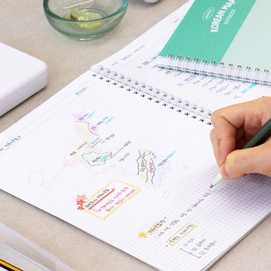 혼자공부 지도 노트 (B5 한국사 세계사 모눈노트)