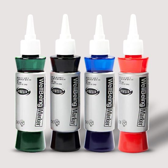 아피오 웰빙 마카 리필 잉크1병(4색)-화이트보드용