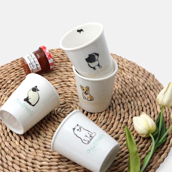 반려동물 도자기 종이컵