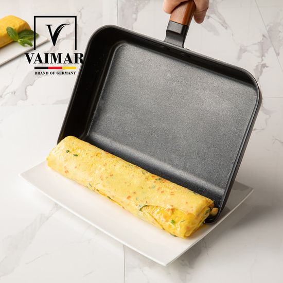 [바이마르] 블랙빈 스텐 직사각 후라이팬 29cm