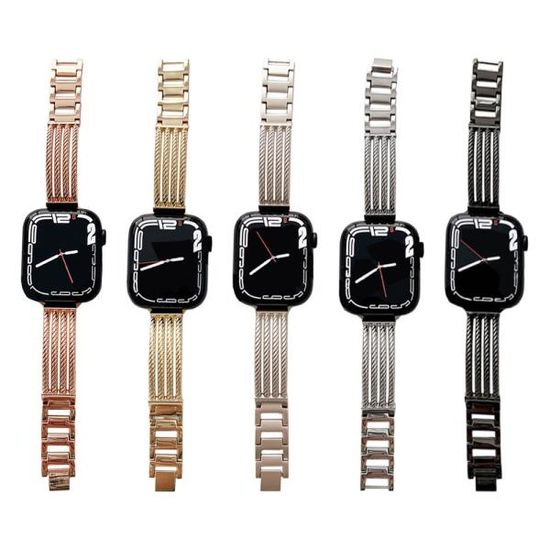 애플워치3 42mm 호환 미러 체인 메탈 스트랩 ss082