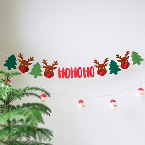 크리스마스 호호호 루돌프 가랜드