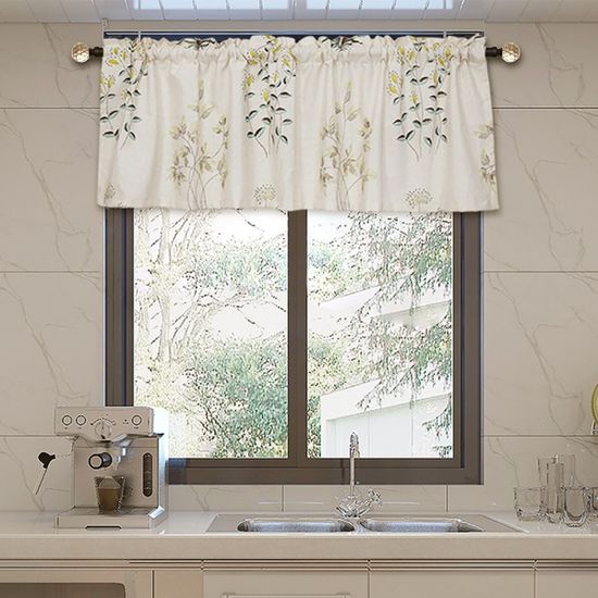 여름정원 바란스 커튼 주방창 미니 가림막 속커튼