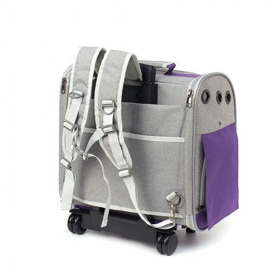 러빙펫 백팩 캐리어 이동가방(퍼플) 강아지 외출가방