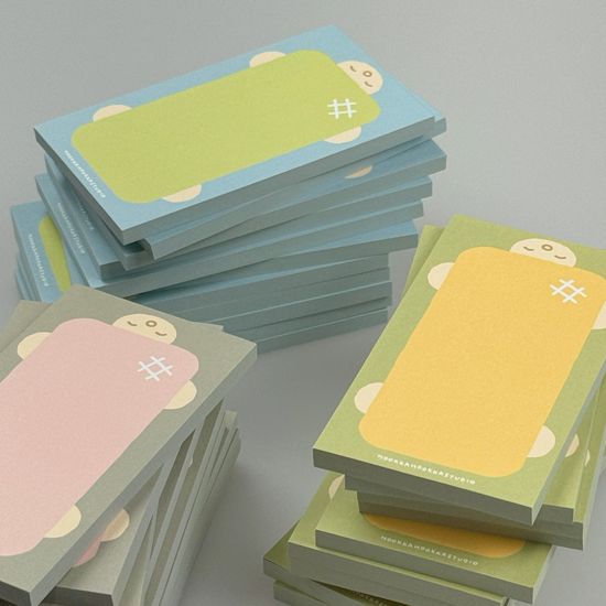 메론빵 거북이 미니메모지