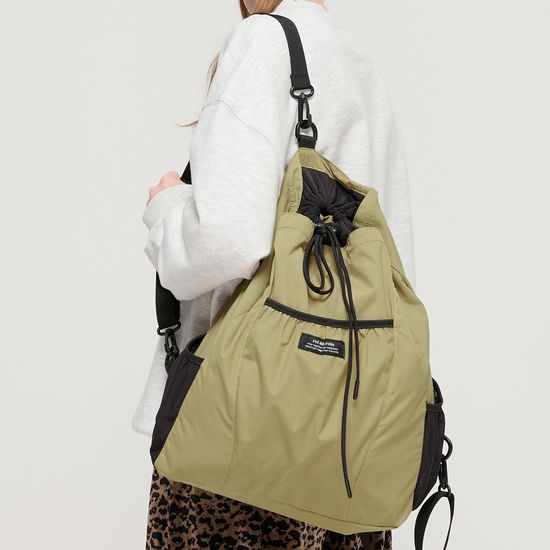 드로우 스트링 백팩 (올리브)