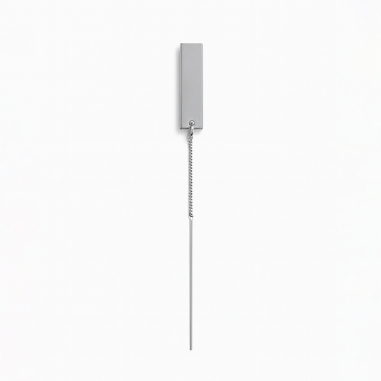 써지컬스틸 직사각 체인 책갈피