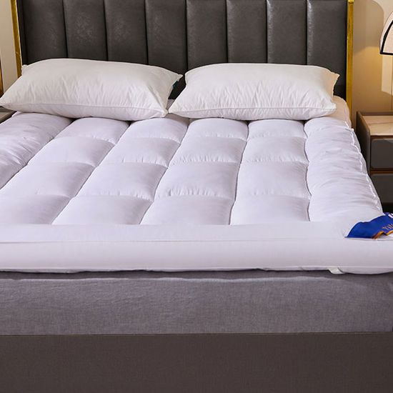호텔식 침대 매트리스 퀸 바닥 토퍼 패드 접이식 매트