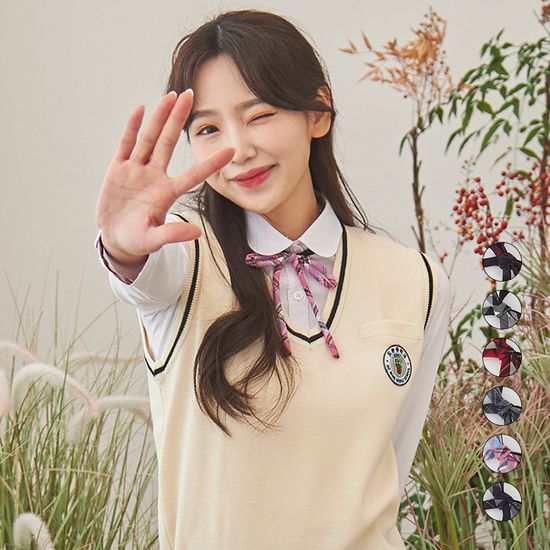  체크시리즈-끈넥타이 넥타이 여자넥타이 타이
