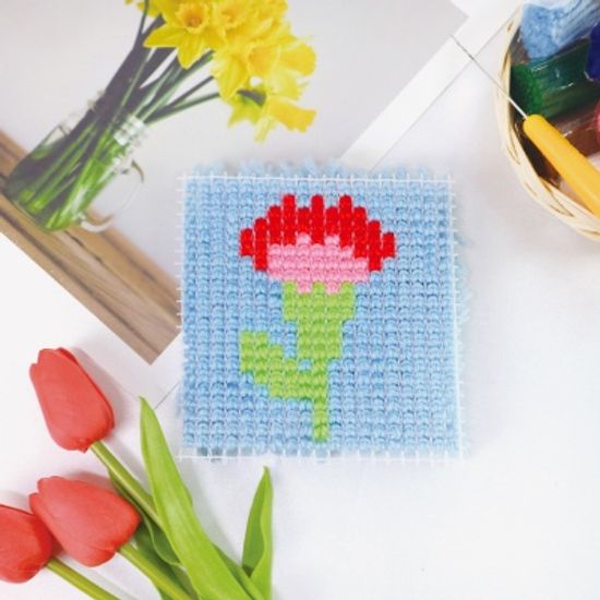 꼬마 카네이션 스킬자수 만들기 패키지 DIY