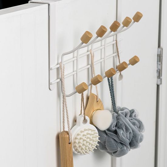 2단 도어훅 옷걸이 바지 모자 가방 벽 걸이 행거 헹거