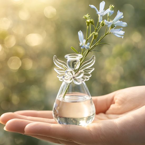 마이 엔젤 핸드메이드 미니 유리 화병