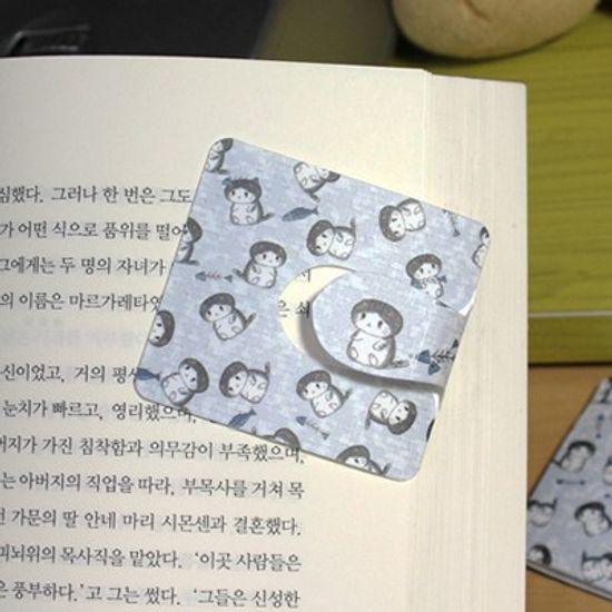 [플라스틱 and 자석 자동책갈피수지인] 봉고(그레이)