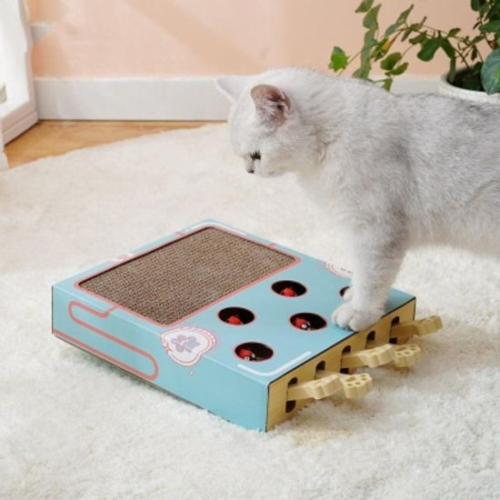 움직이는 두더지 잡기 고양이 장난감 캣펀치