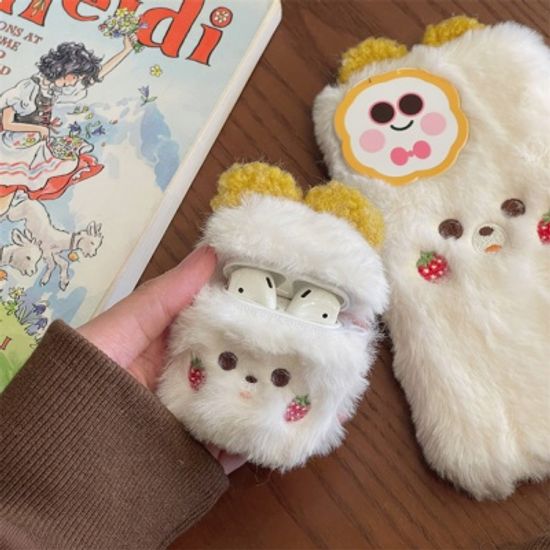 에어팟 3 2 1 프로 pro2 아기 곰돌이 털 인형 케이스