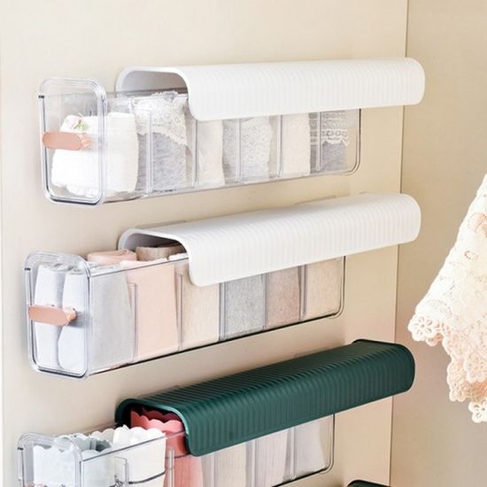 속옷정리함 양말 벽걸이형 투명 수납함